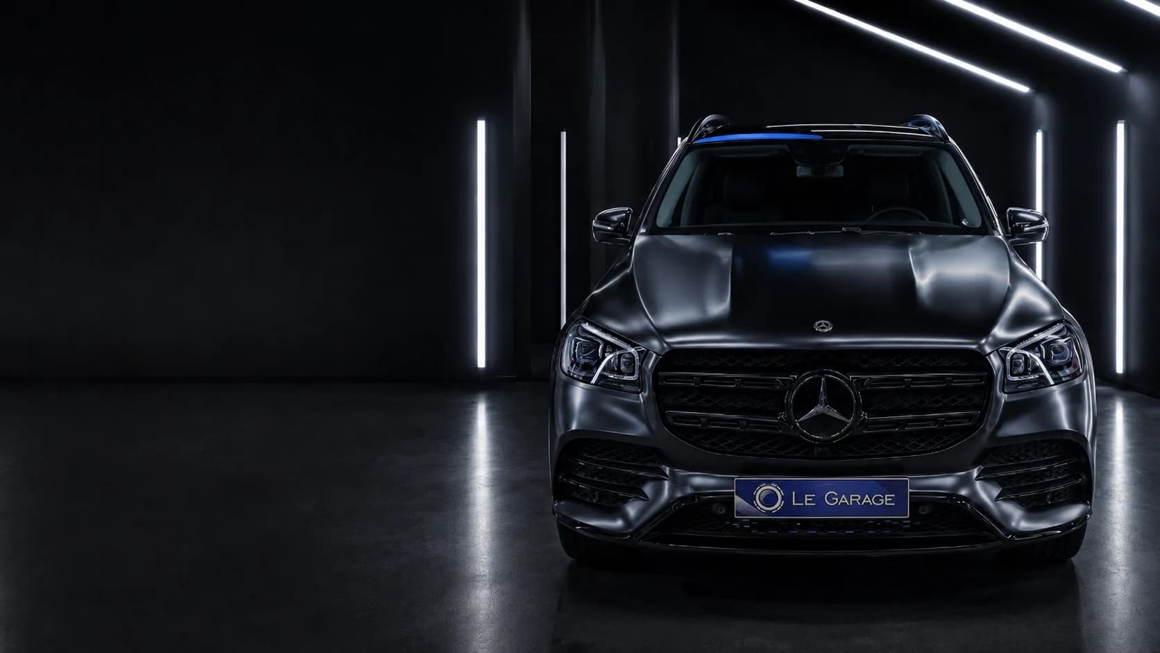 Mercedes GLS в матовой плёнке — полная оклейка PPF